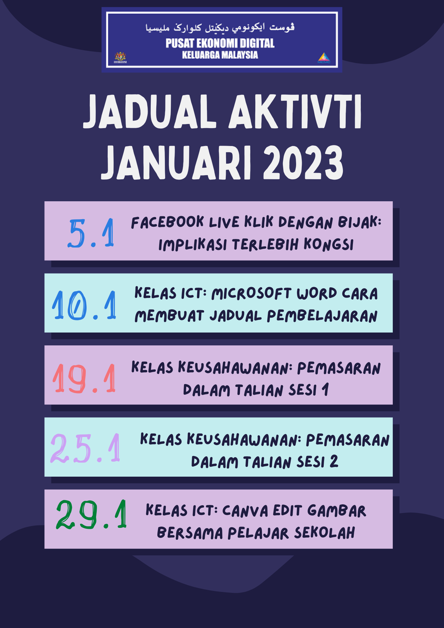JADUAL AKTIVITI JAN 2023